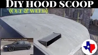 How to DIY Hood Scoop Civic Hatchback - 1990 DX Hatchback