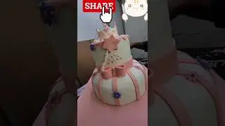 Princess Cake 🎂🎂// 2 - Tier Princess Cake #cake #shorts