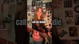 call me 📞☎️ #blondie #deborahharry #guitarcover #80smusic #guitarist #rockmusic #guitar ​⁠