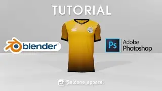 Tutorial Memasukan Teksture di Mockup jersey 3D Blender
