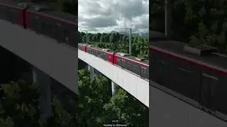 EMU 500 train funny ride #gameplay #gaming #transportfever2 Transport Fever 2 game 🎮 and mod model