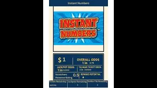 &ldquo;SCRATCHERS REMORSE $1 Instant Numbers MI Game No.603