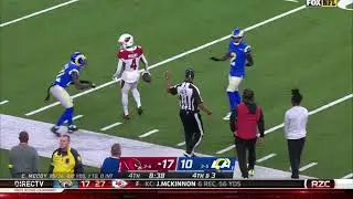Rondale Moore Spectacular One Hand Catch On 4th Down Vs Rams