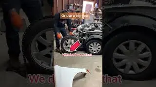 How to pull car frame at home: Car accident fix