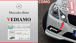 Codificaci&oacute;n (DRLs+Luces de posici&oacute;n) Juntos al mismo tiempo (Vediamo) Mercedes-Benz 207/212/204
