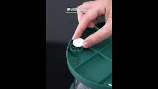 25 Lbs Rice Dispenser, Large Grain Container Storage with Lid Measuring Cylinder Moisture Proof