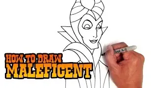 How to Draw Maleficent - Step by Step Video