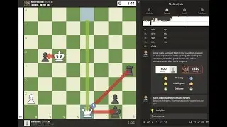 chess against 1500 with 6 great moves and 83.9 percent accuracy