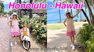 Đi CHỢ &Aacute; CH&Acirc;U, Dạo Shopping SI&Ecirc;U THỊ V&agrave; Tham Quan Th&agrave;nh Phố Honolulu Hawaii, B&atilde;i Biển Waikiki Beach