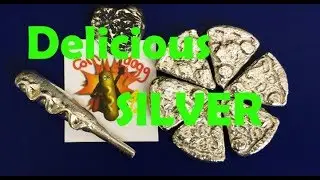 Hand poured Silver Pizza Pie: CORNDOGG 42