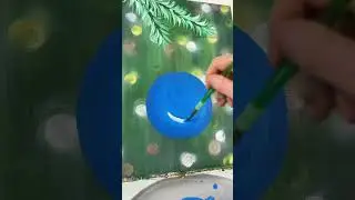 Beginner Christmas ornament painting idea! ✨🎄#easypainting  #beginner #acrylicpainting