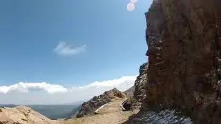 Crossing one of the Devil's Slide Trestles