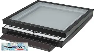 Premium Solar Powered Operable Flat Skylight Insulated Dual Pane Glass Durable Review