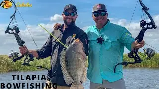Scott Martin and John Paul Morris Tilapia Bow Fishing Lake Okeechobee