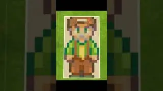 Mayor Lewis but Make It Floor Tiles 😎 | Sims 4 Pixel Art #sims4shorts #sims4builds #stardewvalley