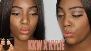 KKW X KYLIE on a BUDGET! | Kimmie Dupe | Bone Straight Hair Technique