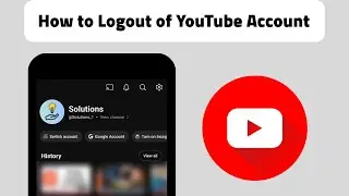 How to Logout of YouTube Account on Mobile - Sign out from Youtube Account