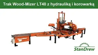 Trak Wood Mizer LT40 z hydrauliką i korowarką -StanDrew maszyny stolarskie [Work of WoodMizer LT 40]