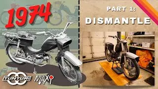 How to take moped apart? | Old Tunturi Maxi RESTORATION (Part 1)
