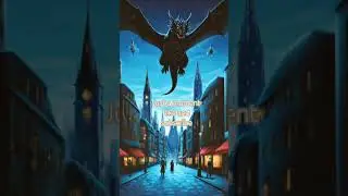 dragon flying of magical City 🏙️