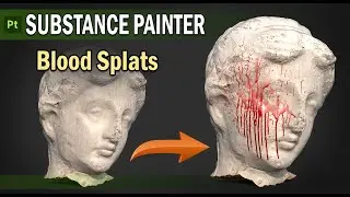 Creating Blood Splats in Substance Painter | Blood Splatter