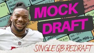 How does ADP Stack Up In This Redraft Mock Draft?!