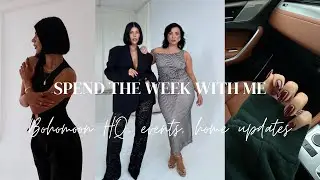 Spend the week with me! Bohomoon HQ, bestie shoots, home updates and more