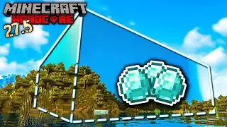 I turned Minecraft Hardcore into a GIANT DIAMOND BLOCK