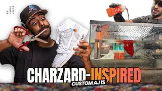 I Turned Virgil Abloh Archives AJ 1s Into a Charizard-Inspired Custom!