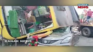 Over 25 Injured As Bus Overturns Onto Car At Duarsuni Ghati In Odisha