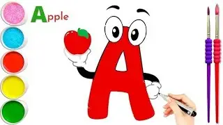 А для яблока 🍎 простой рисунок красивый простой рисунок как нарисовать алфавит песня