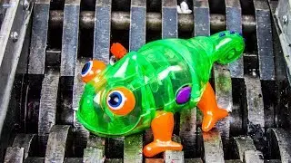 Shredding Wind Up Animals! Must Watch! What's Inside Slime Bugs Mecard Squish Toys