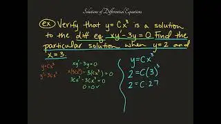 6.1 pt 1 Solutions to Differential Equations