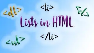 Creating Lists in HTML