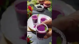 जामुन शॉट्स। Homemade Jamun Fuljar Soda। How to make tasty Jamun Fuljar Soda and Jamun Shots