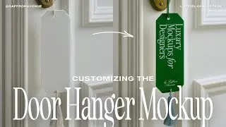 Realistic Door Hanger Tag Mockup Tutorial
