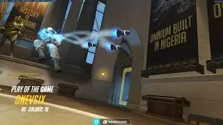 Overwatch Tracking God Kabaji Goes Insane As Soldier 76 - Human Aimbot -