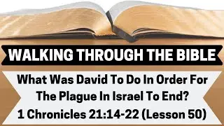 What Was David To Do In Order For The Plague In Israel To End? | 1 Chronicles 21:14-22 | L.50 | WTTB