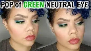 NEUTRAL EYE POP OF COLOR - WEARBLE St. Patrick's Day Makeup