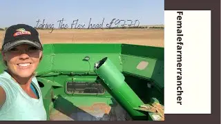 Unhooking a 625F Flex head from a 9770 Combine John Deere