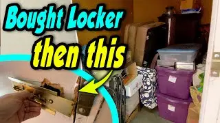 Locker BROKEN INTO... twice! I bought this unit for $110 at the abandoned storage auction online.