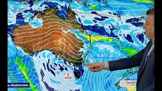 OZ: Cold SE, showery east coast + some outback rain coming