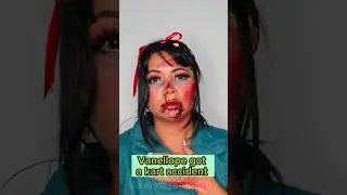 ⚠️Fake Blood⚠️ Disney Characters done wrong: Vanellope got a Kart accident #vanellope  #trending