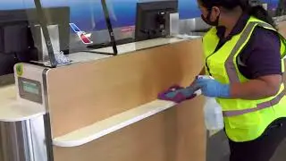 American Airlines aircraft and terminal cleaning