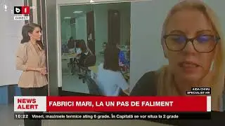 CONCEDIERI MASIVE LA FABRICILE DIN ȚARĂ  AIDA CHIVU, SPECIALIST HR, DESPRE SITUAȚIA PRECARĂ_Știri B1