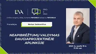 PRO2PRO: Neapibrėžtumų valdymas daugiaprojektinėje aplinkoje