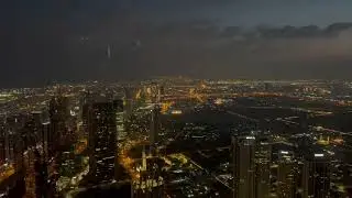 Early Morning View from the Top of Burj Khalifa Dubai | Stunning Aerial Cityscape