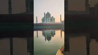 Taj Mahal - Sunset view #tajmahal #sunset #india #video #reels #shorts #tajgoldentours #travel