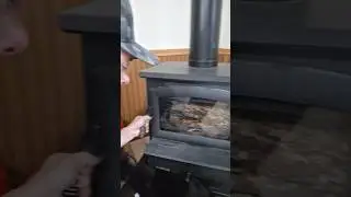 wood stove window cleaning tip #woodstove #tips