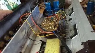 Defeito e conserto Amplificador adaptado artesanalmente